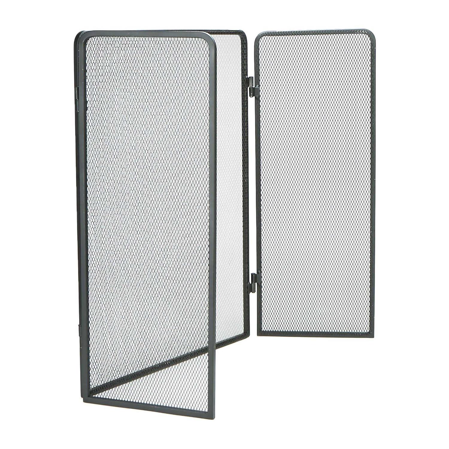 3 Panel Steel Fireplace Screen Mind Reader
