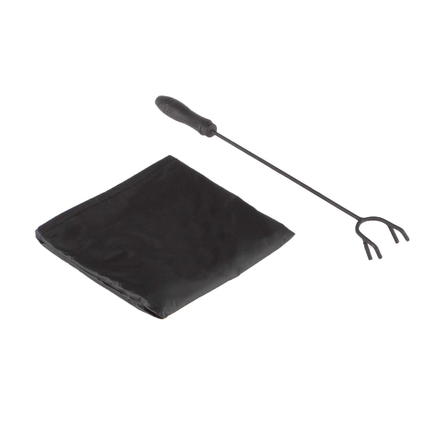 Pure Garden 30 Round Star and Moon Fire Pit with Cover