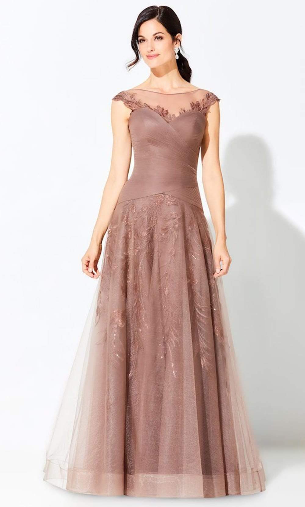 220D28 Ruched A-Line Gown