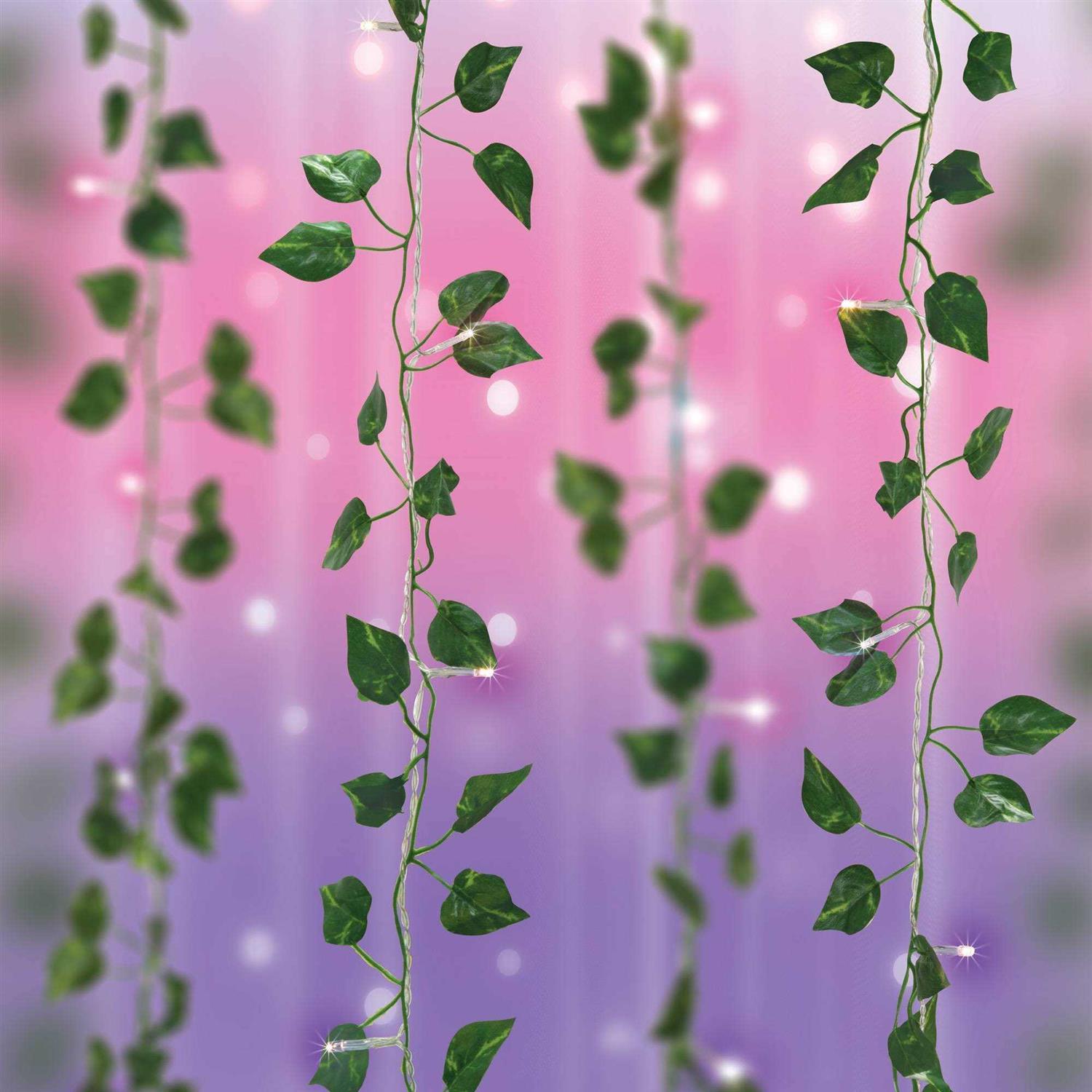 West & Arrow 5′ x 3.5′ LED Vine Curtain String Lights Ombre