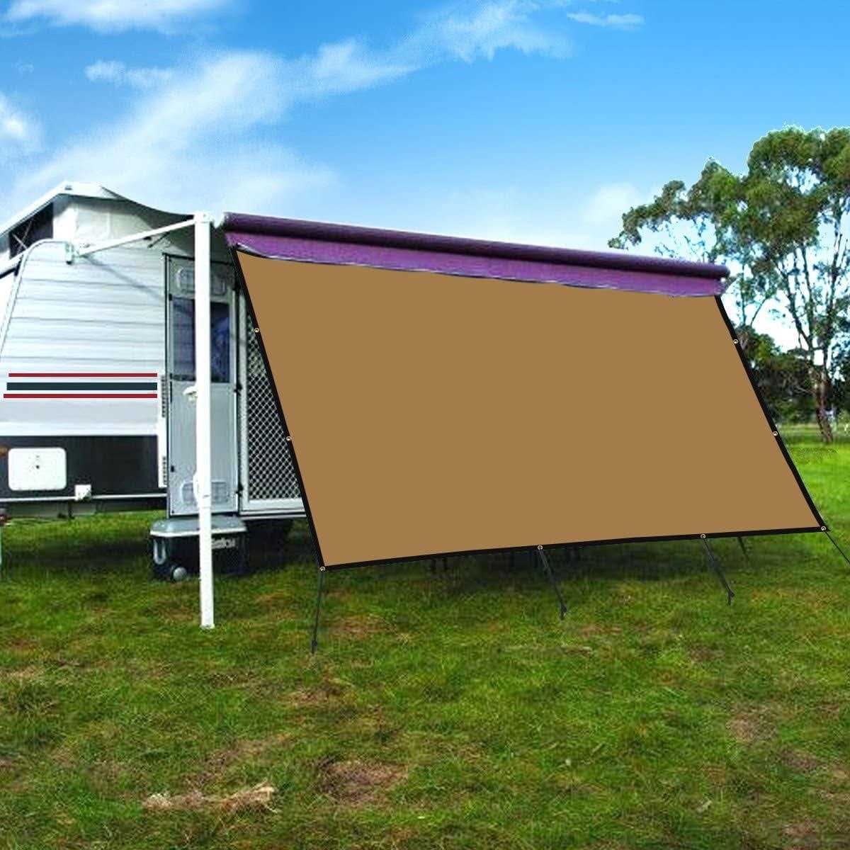 CAMWINGS RV Awning Privacy Screen Shade Panel Kit Sunblock Shade Drop 10 x 12ft
