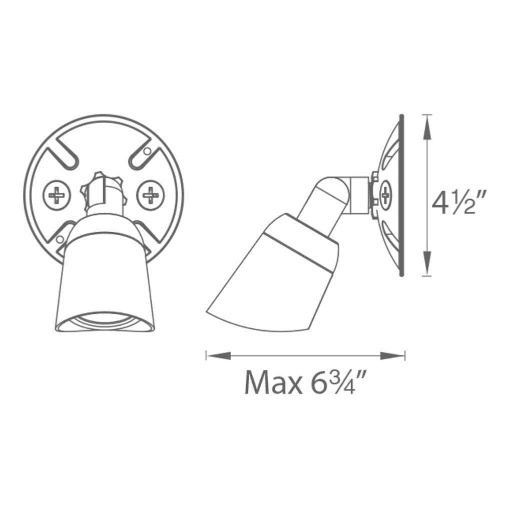 WAC Lighting Endurance Single LED Spot Light WP-LED415-30-A