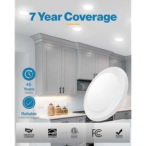 Sunco Lighting 5 inch / 6 inch Flush Mount Disk LED Downlight