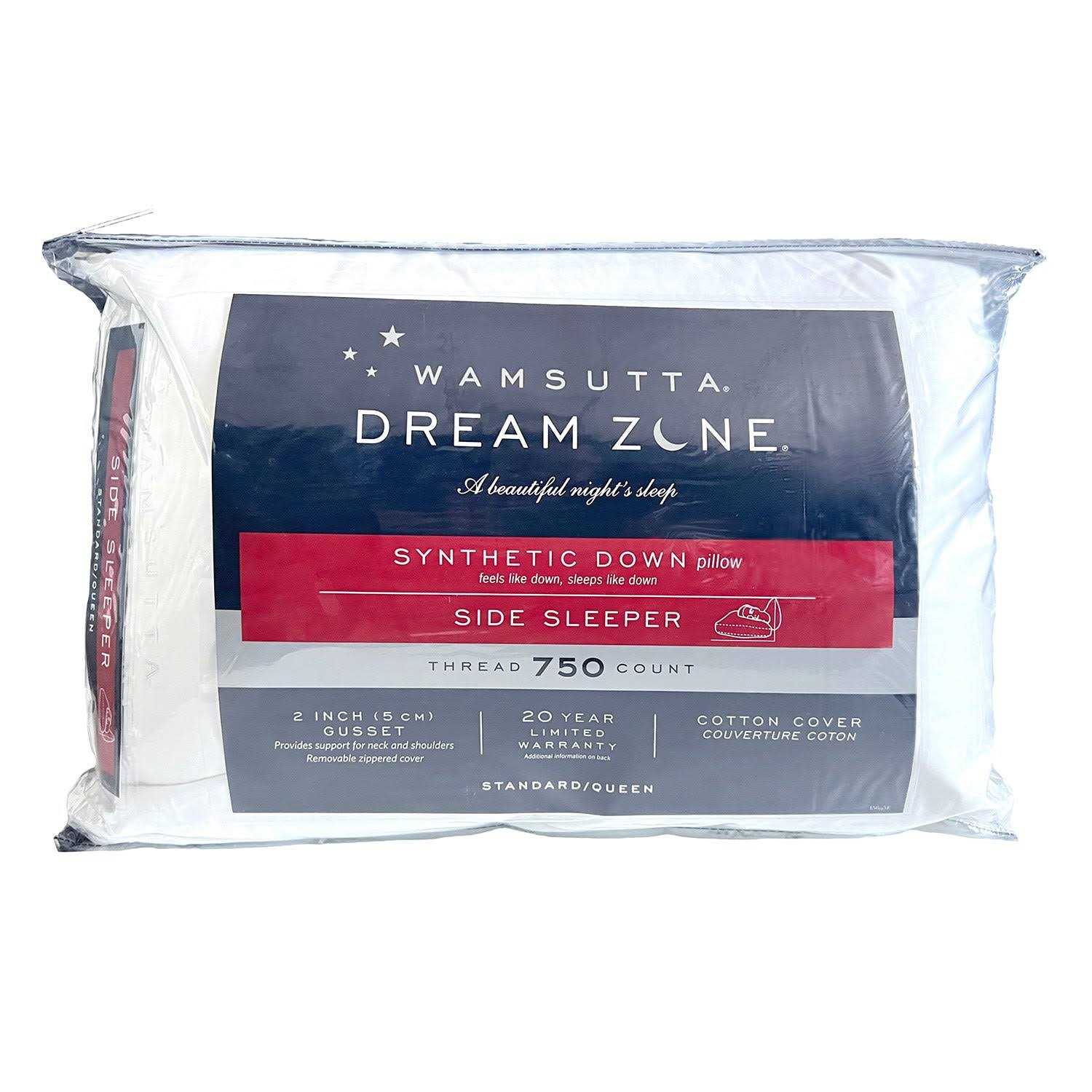 Wamsutta Dream Zone Synthetic Down Pillow Side Sleeper