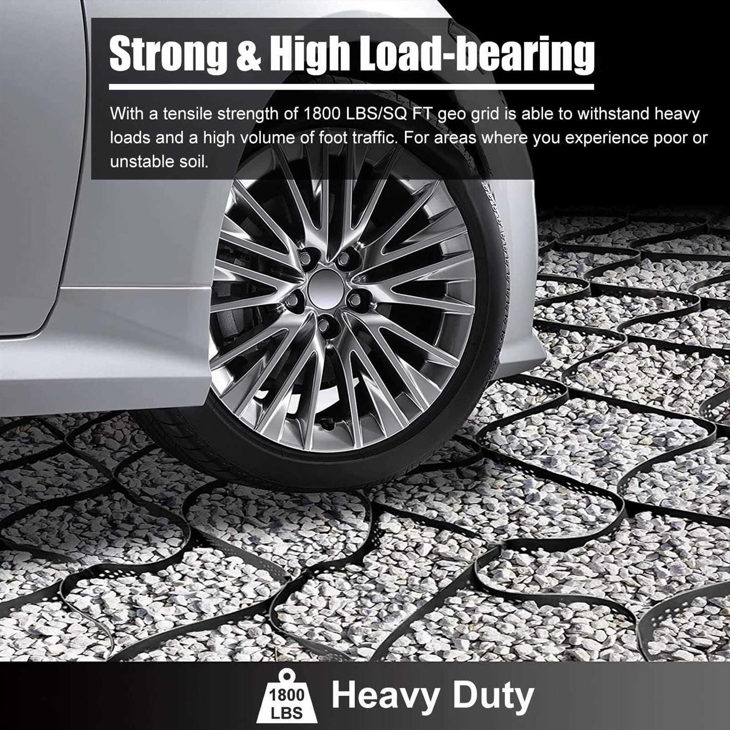 2 Thick Gravel Ground Grid 33ft Geo Grid Driveway Stabilization Grids