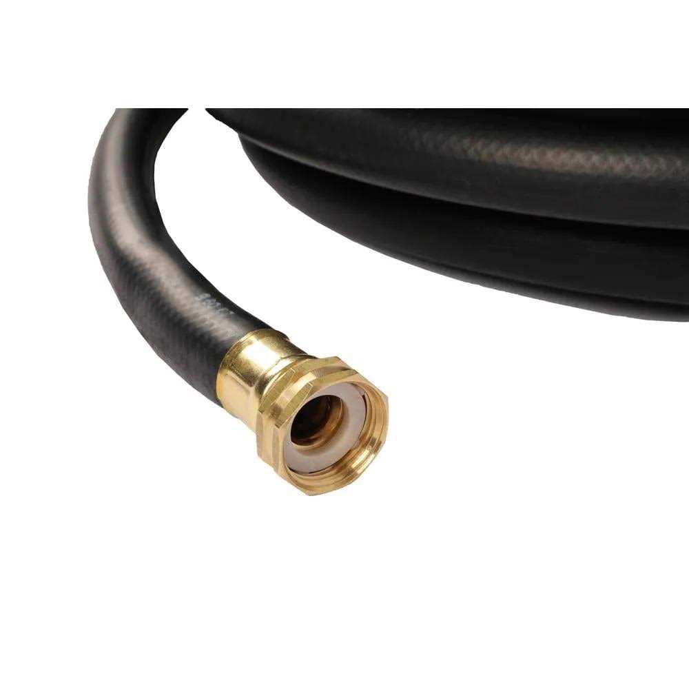 Continental Premium 5/8 in. Dia x 50 ft. Commercial Grade Rubber Black Water Hose