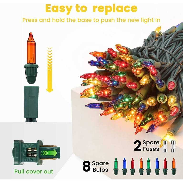 Toodour Christmas Lights Incandescent Christmas String Lights