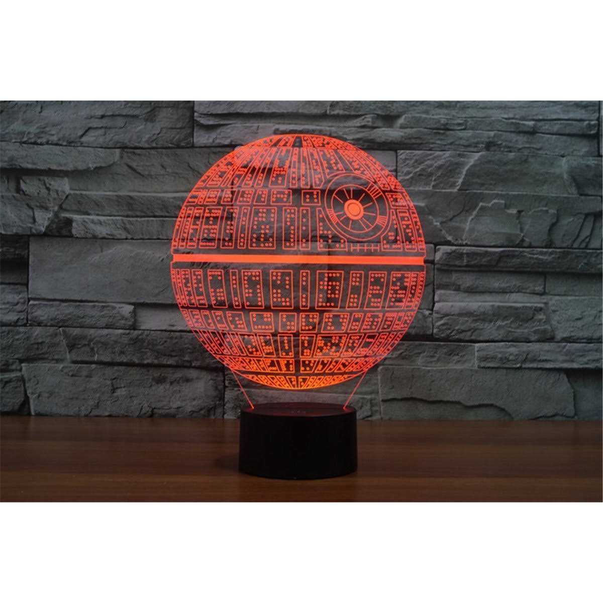 3d Illusion Platform Night Lighting Touch Botton 7 Color Change Decor LED Lamp