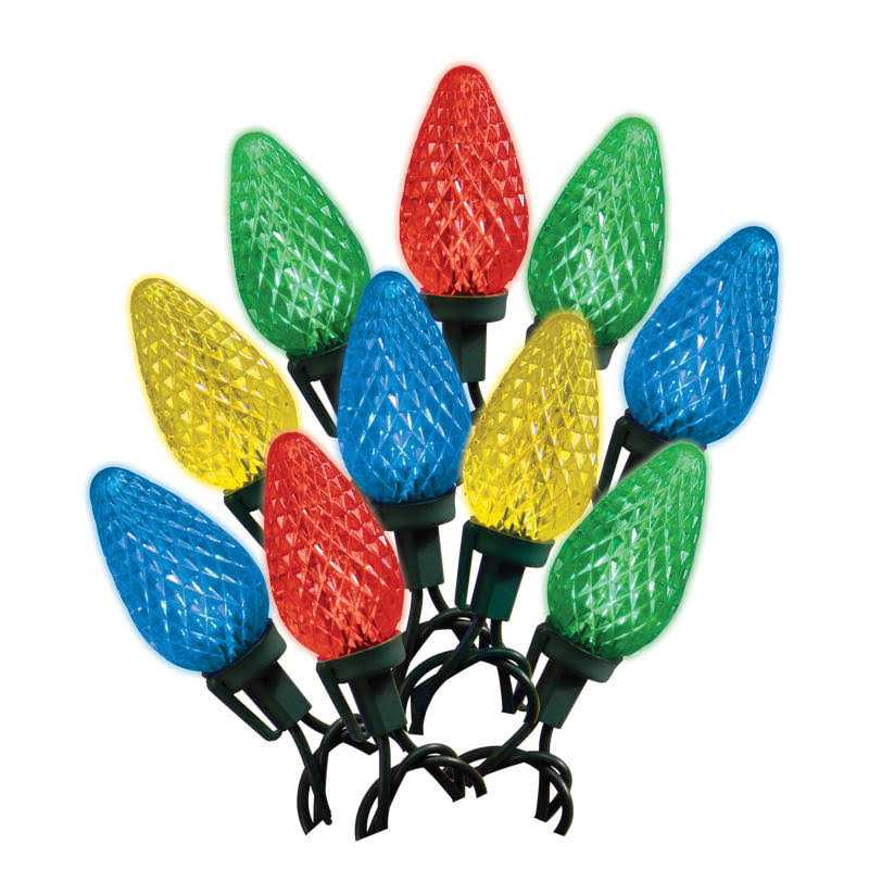 Sylvania 50 Lt C9 Faceted Multi Set LED Lights