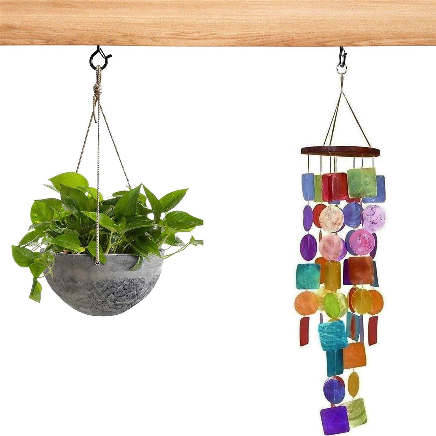 Beheno 20 PCS Q-Hanger Screw Hooks for Outdoor String Lights