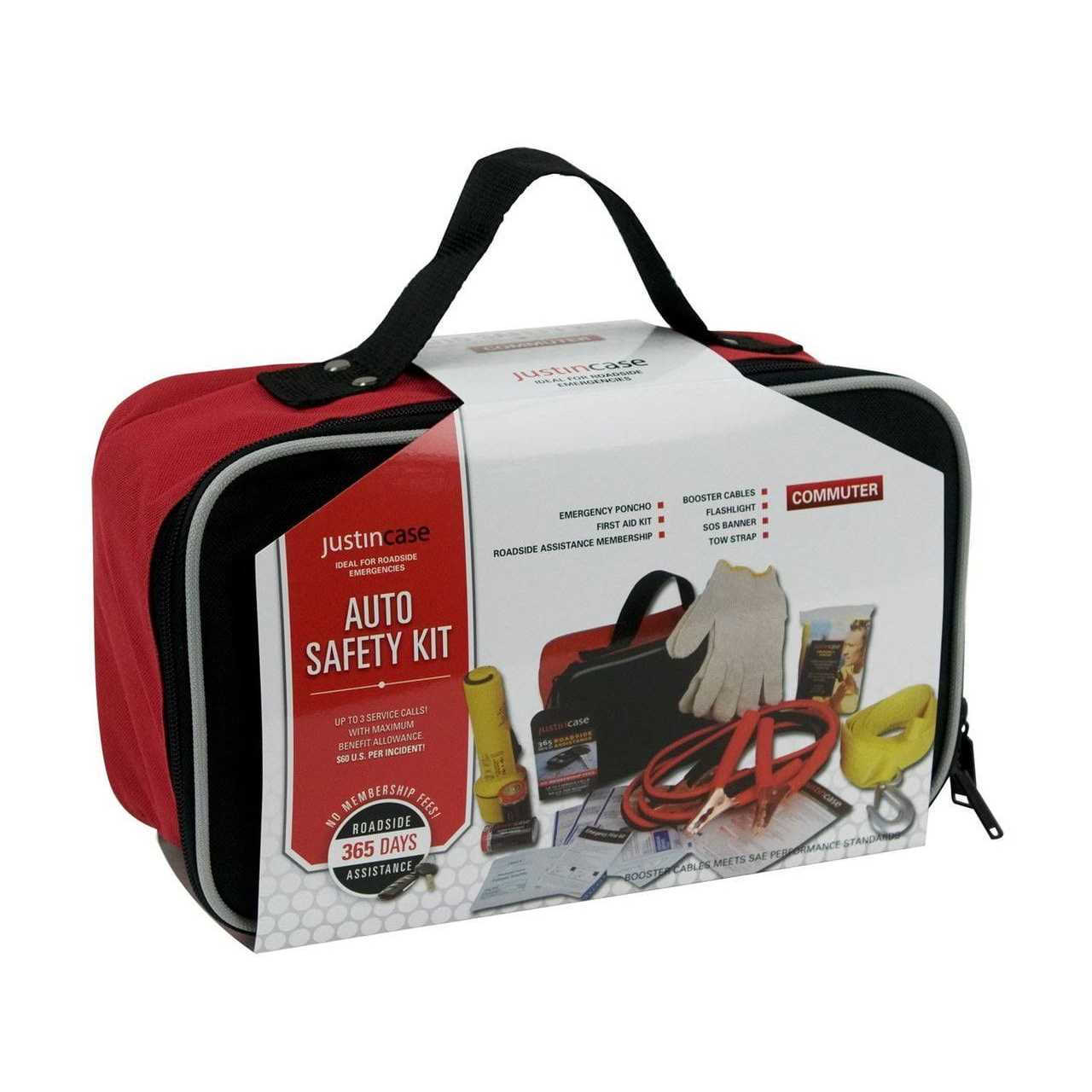 Justin Case Commuter Safety Kit with 365-day Roadside Assistance