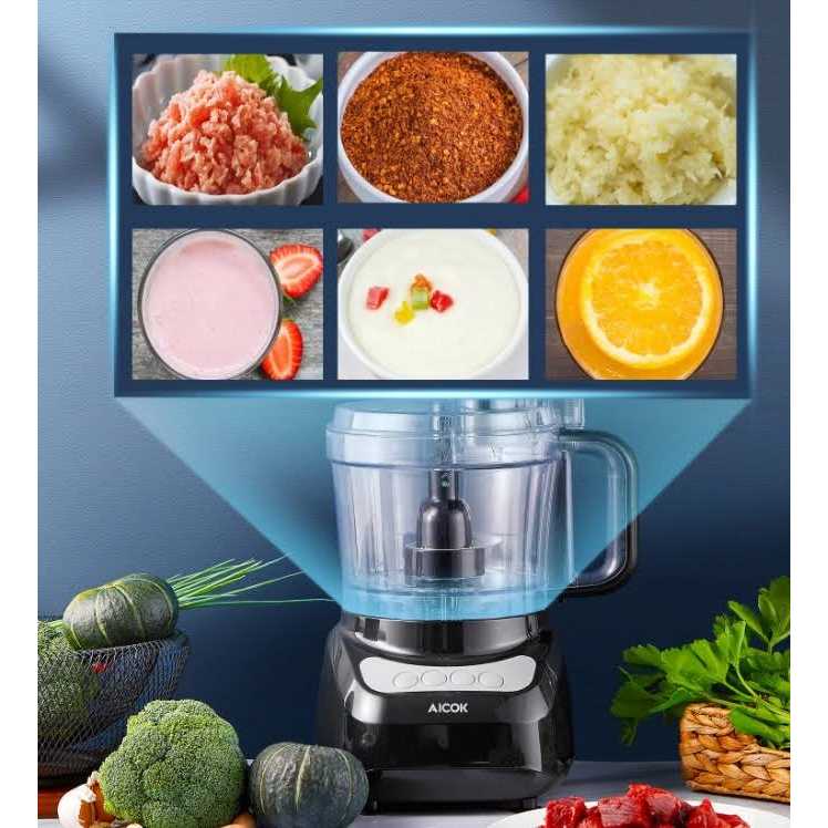 12 Cup Food Processor 6 Functions for Chopping