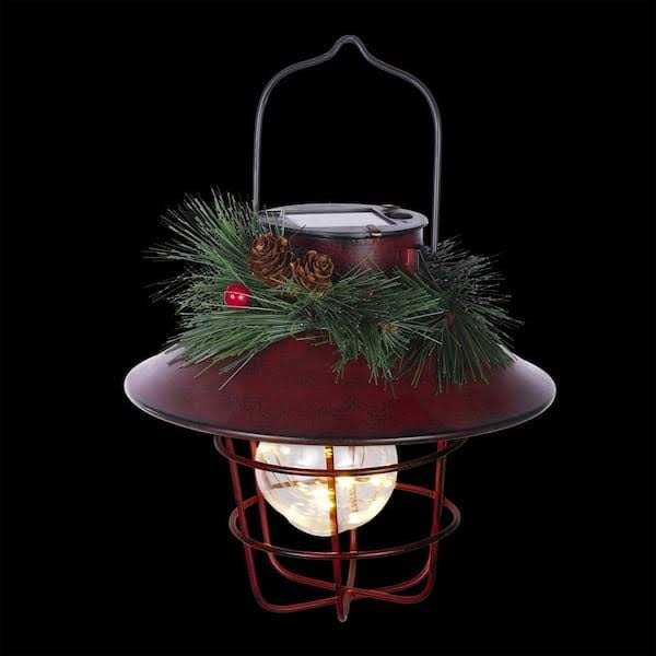 Alpine 36 In. LED Solar Metal Shepherd’s Hook Lantern