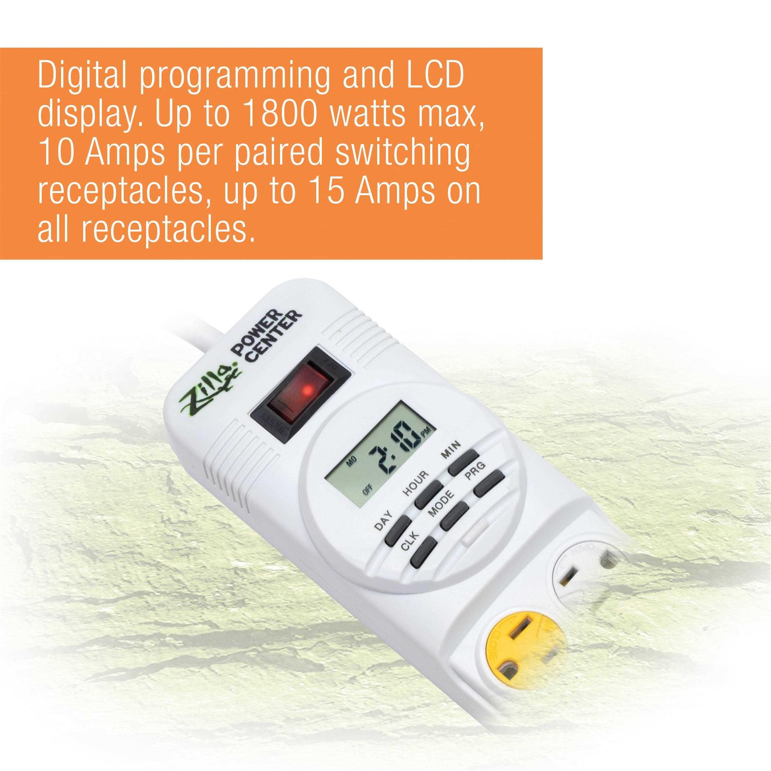 Zilla 24/7 Digital Timer Power Center