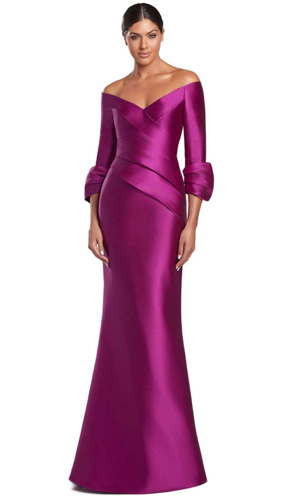Off Shoulder V-Neck Formal Gown