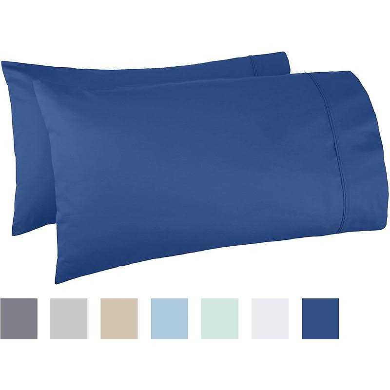 Amazon Basics 400 Thread Count Pillowcase, Set of 2, 50 x 80 cm – Seafoam Green