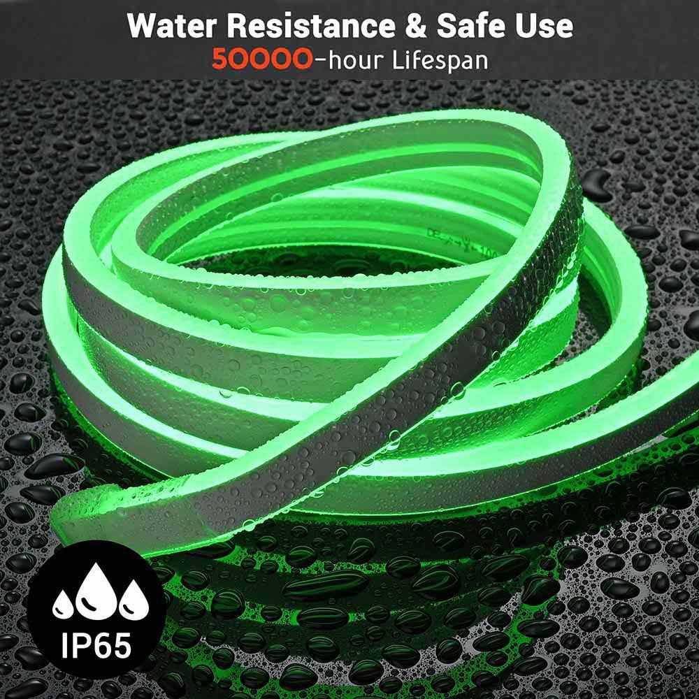 100ft Waterproof LED Neon Rope Light Multi-Color with Remote
