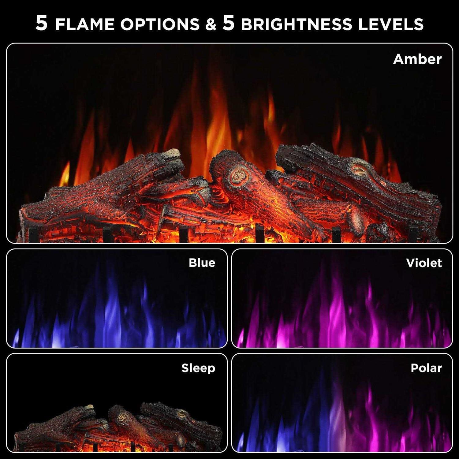 TURBRO Eternal Flame 1500W 30 WiFi Infrared Electric Fireplace