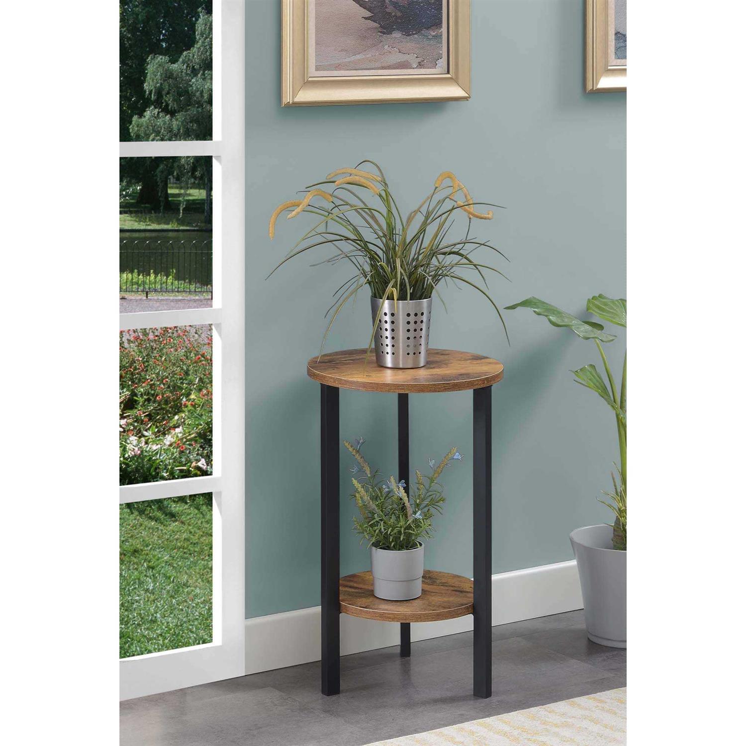 Convenience Concepts Graystone 2 Tier Plant Stand