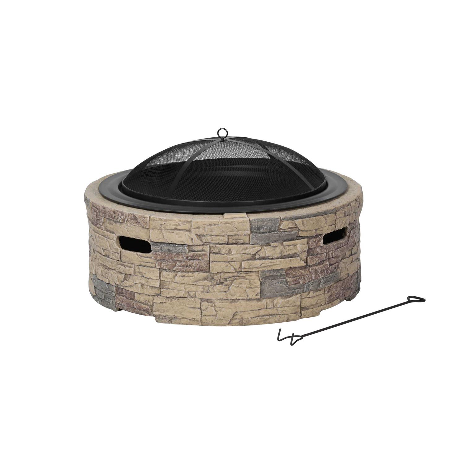 HeatMaxx Cast Stone Fire Pit