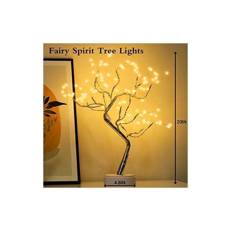 108 LED Sparkly Fairy Spirit Tree Lamp Remote Control DIY Artificial Tree Lamp