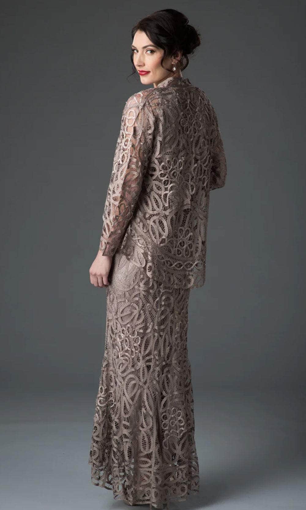 Lace Three Piece Formal Dress