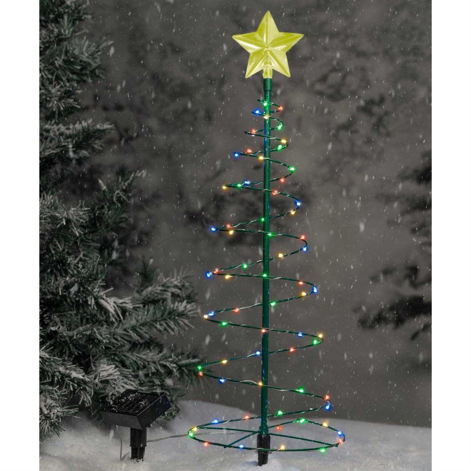 Touch Of ECO Solar LED Metal Christmas Tree Light Decoration