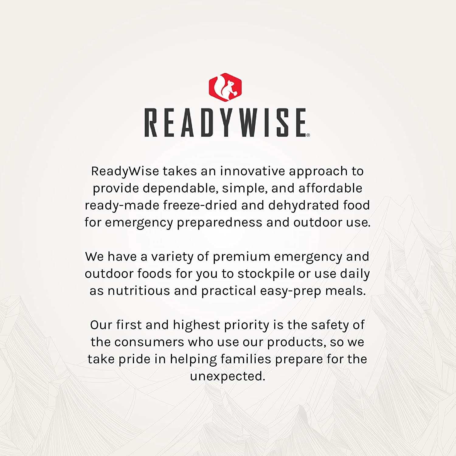 ReadyWise 7 Day Emergency Food Supply Ready Grab Bag