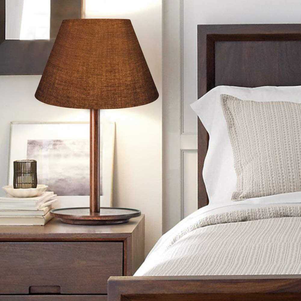 ALUCSET Medium Lamp Shade, Barrel Fabric Lampshade for Table Lamp and Floor Light