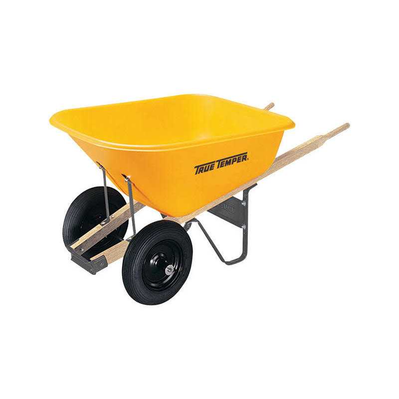 True Temper Poly Wheelbarrow 8 cu ft