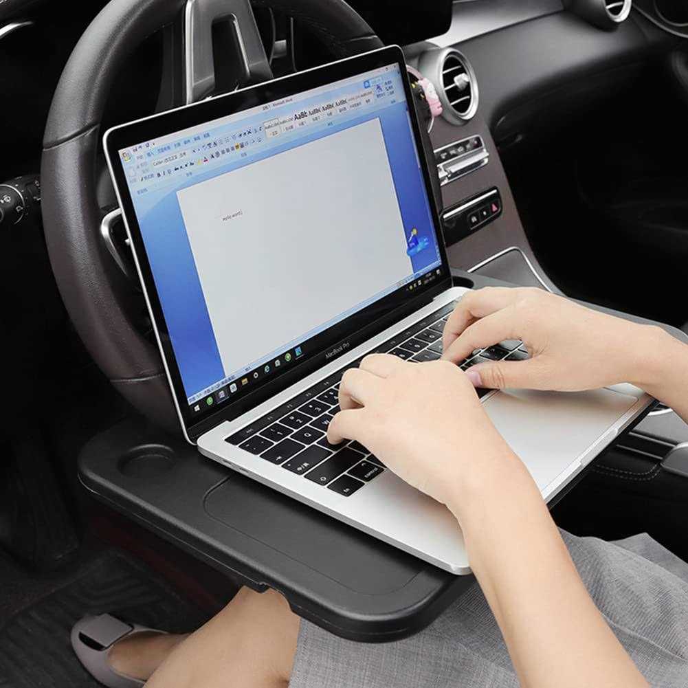 Car Steering Wheel Desk Food Table for Car Steering Wheel Tray for Constant Travelers