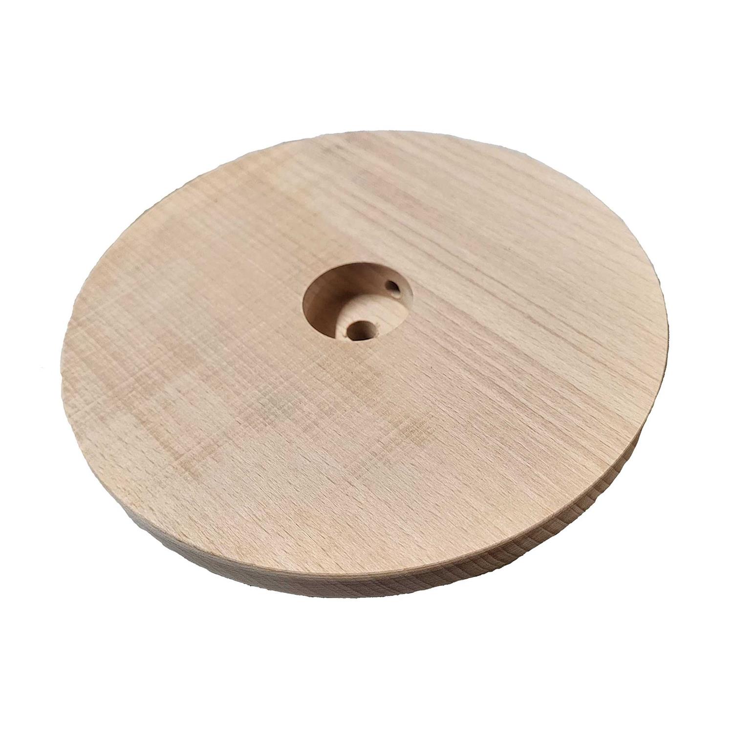 B&p Lamp Modern Style Unfinished Wooden Lamp Base 1/2 Inch Top Bottom by 1 1/4 Inch Height 10220U