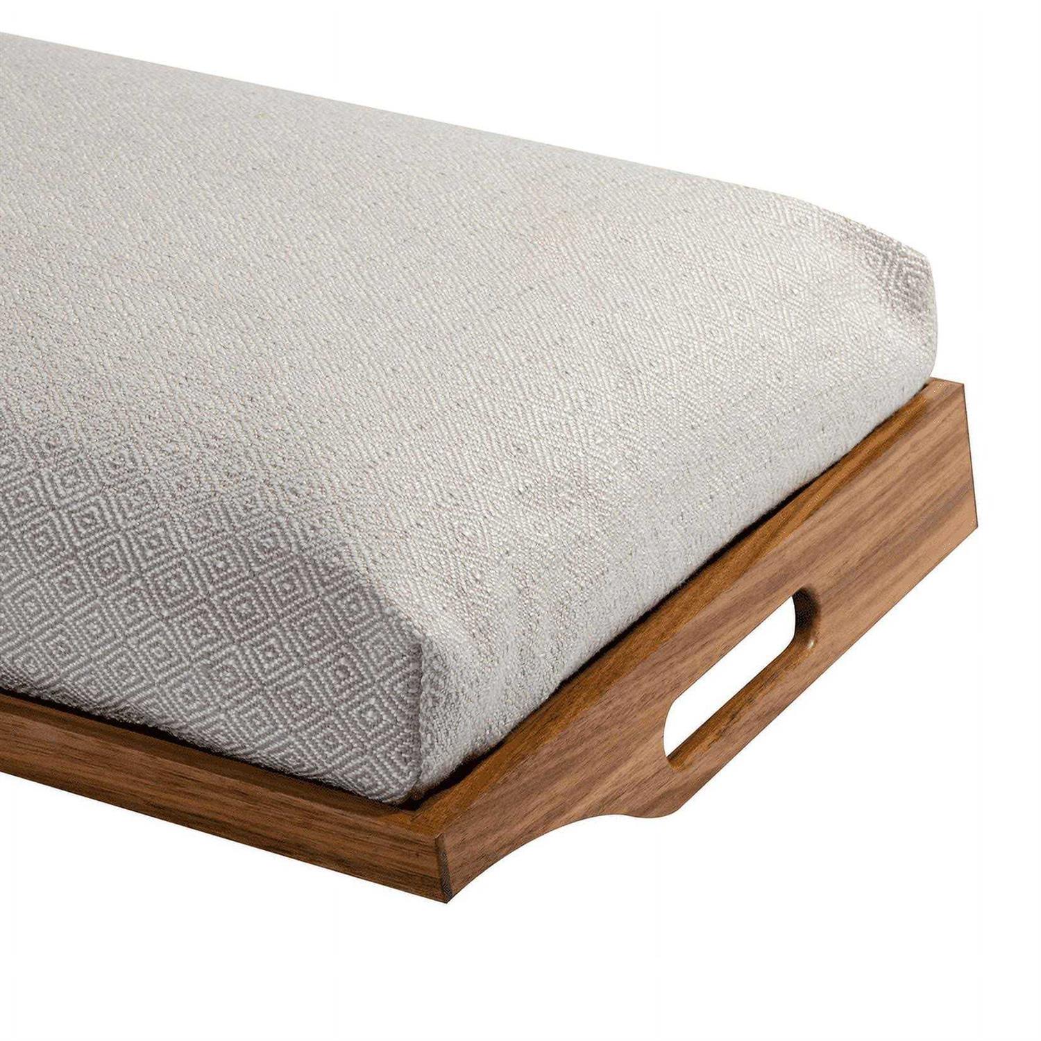 Rossie Home Acacia Lap Tray with Detachable Pillow