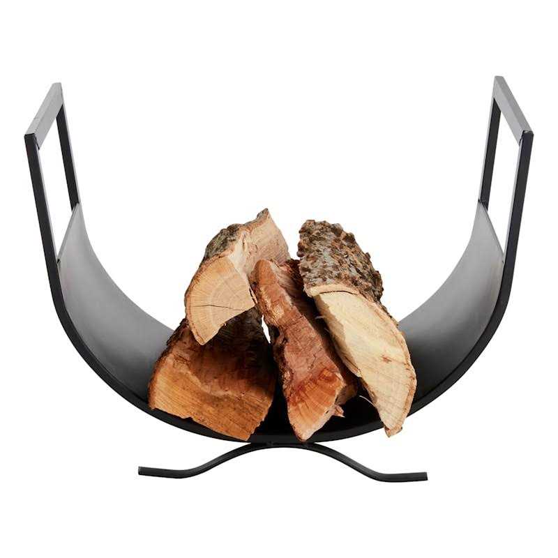 At Home Simple Fireplace Log Holder