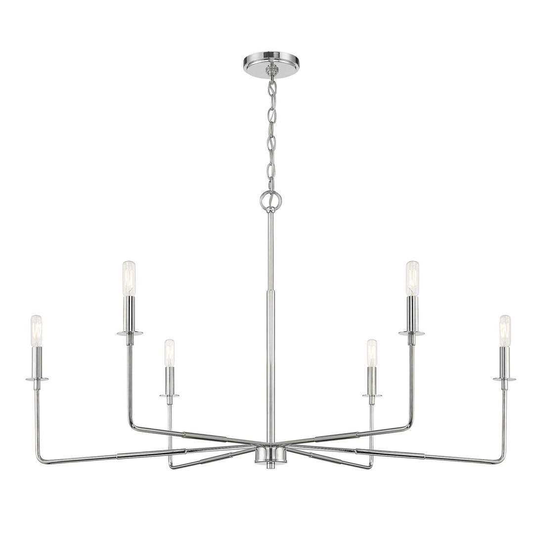 Three Posts™ Mager 6 Light Candle Style Classic Chandelier Finish