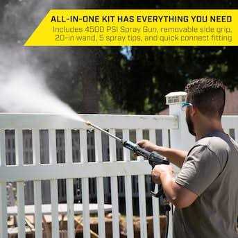 SurfaceMaxx Pro 4500 PSI Pressure Washer Spray Gun Kit SGY-PWA57