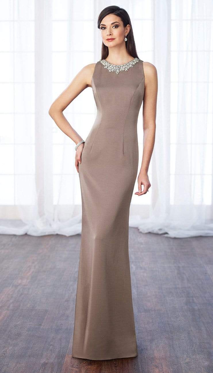 116659 Long Evening Gown with Keyhole Back