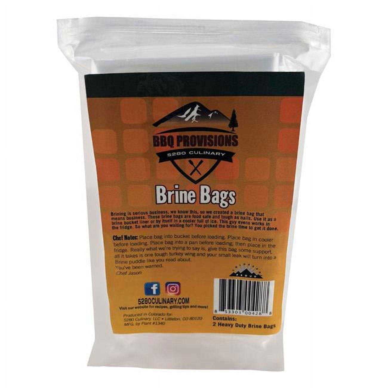 5280 Culinary BBQ Provisions Clear HPPE Brine Bag 3 gal