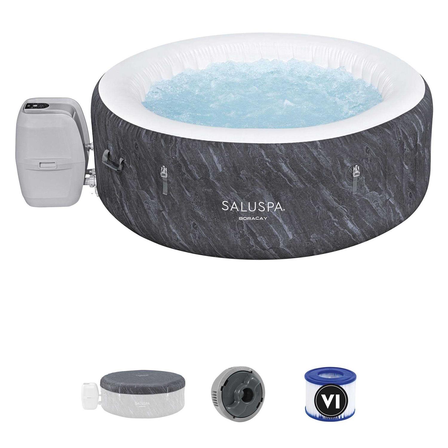 Bestway SaluSpa Boracay AirJet Iatable Hot Tub with 120 Jets