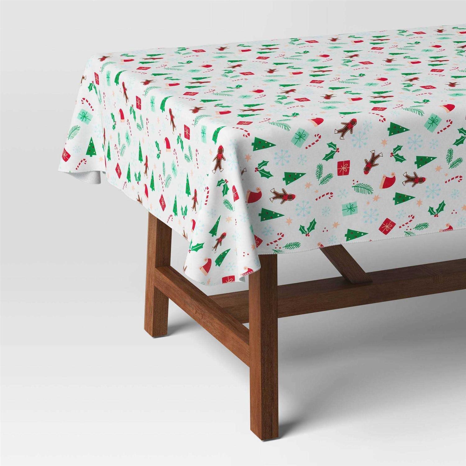 Wondershop 84×60 Christmas PEVA Tablecloth