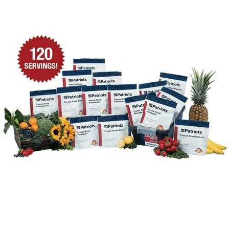 4patriots Fruit Veggie & Snack Emergency Food Supply Survival Kit Perfect for Camping