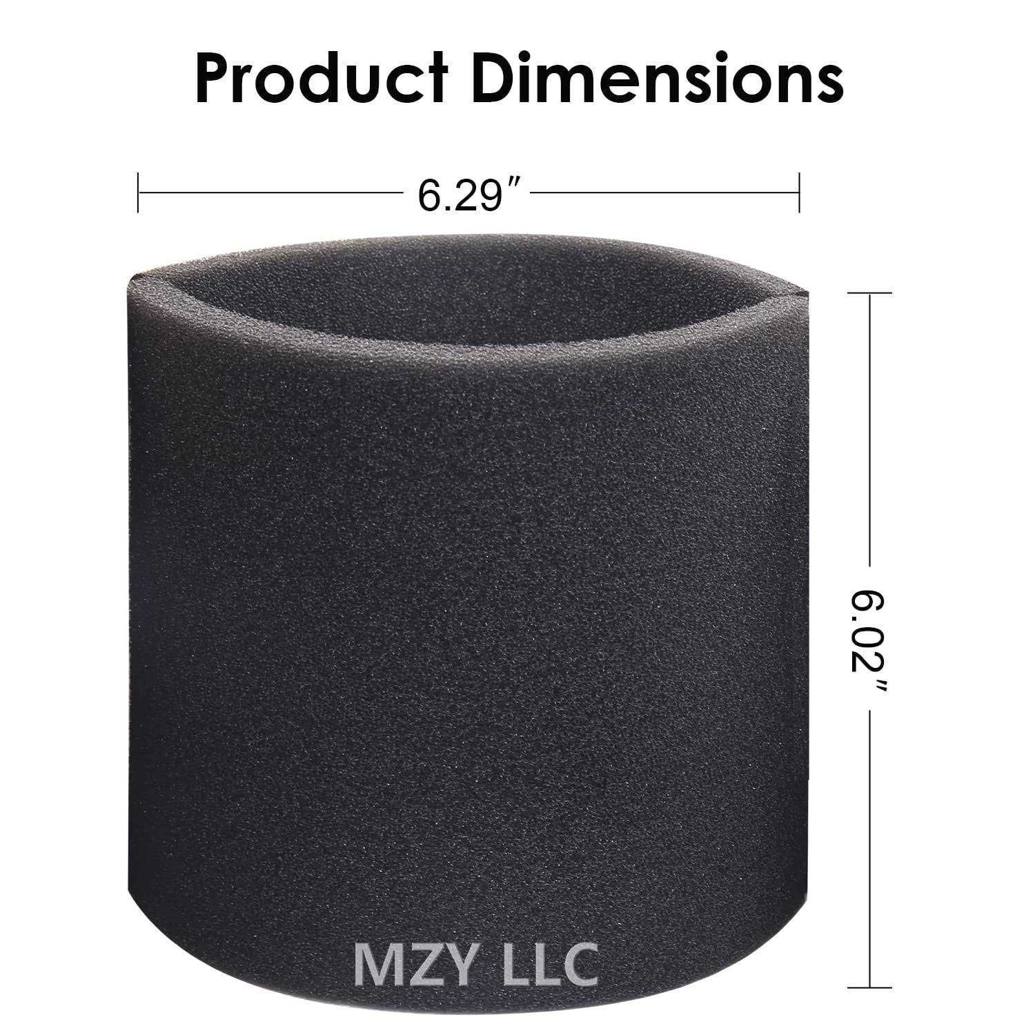 3 Pack 90585 Foam Sleeve Filter Replacements for Shop Vac for Vacmaster & for Genie Shop Wet Dry Vacuums