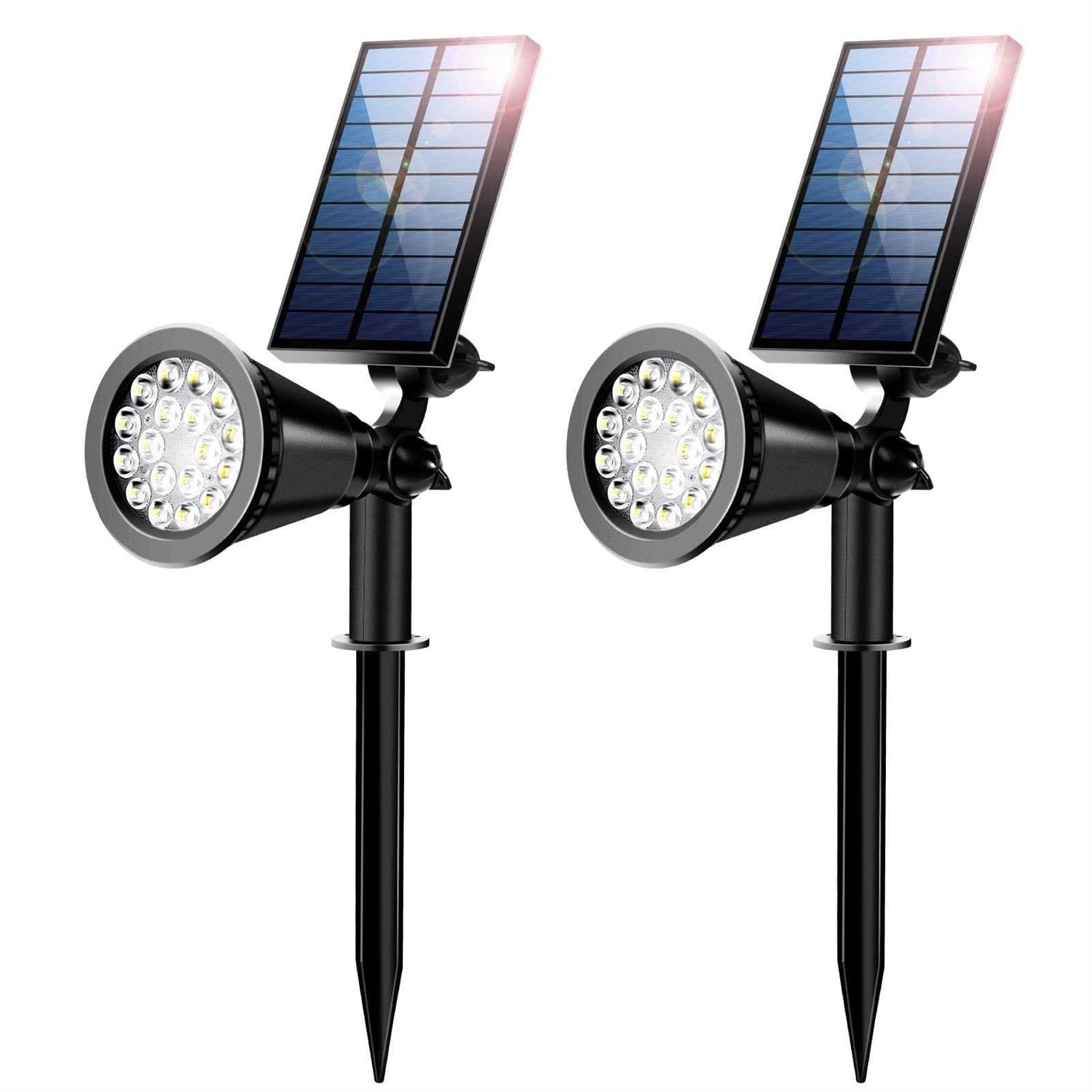 ALES 800 Lumen Solar spot Lights Outdoor,Solar spotlights Outdoor Waterproof,Solar Flood Landscape Pathway Lights for Tree
