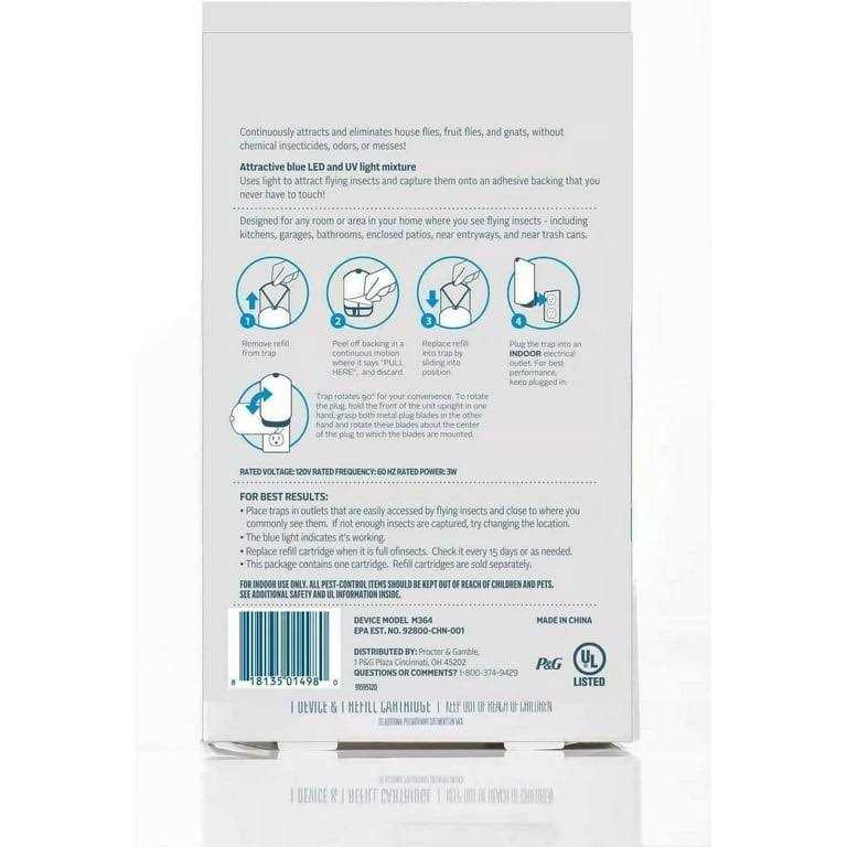 Zevo Indoor Flying Insect Trap Flies, Gnats Flies Plug Plus