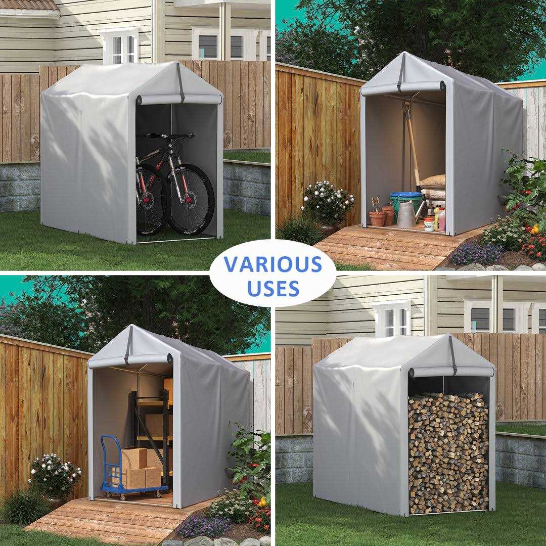 3 ft. 1 in. W x 5 ft. 10 in. D Portable Storage Shed Homall