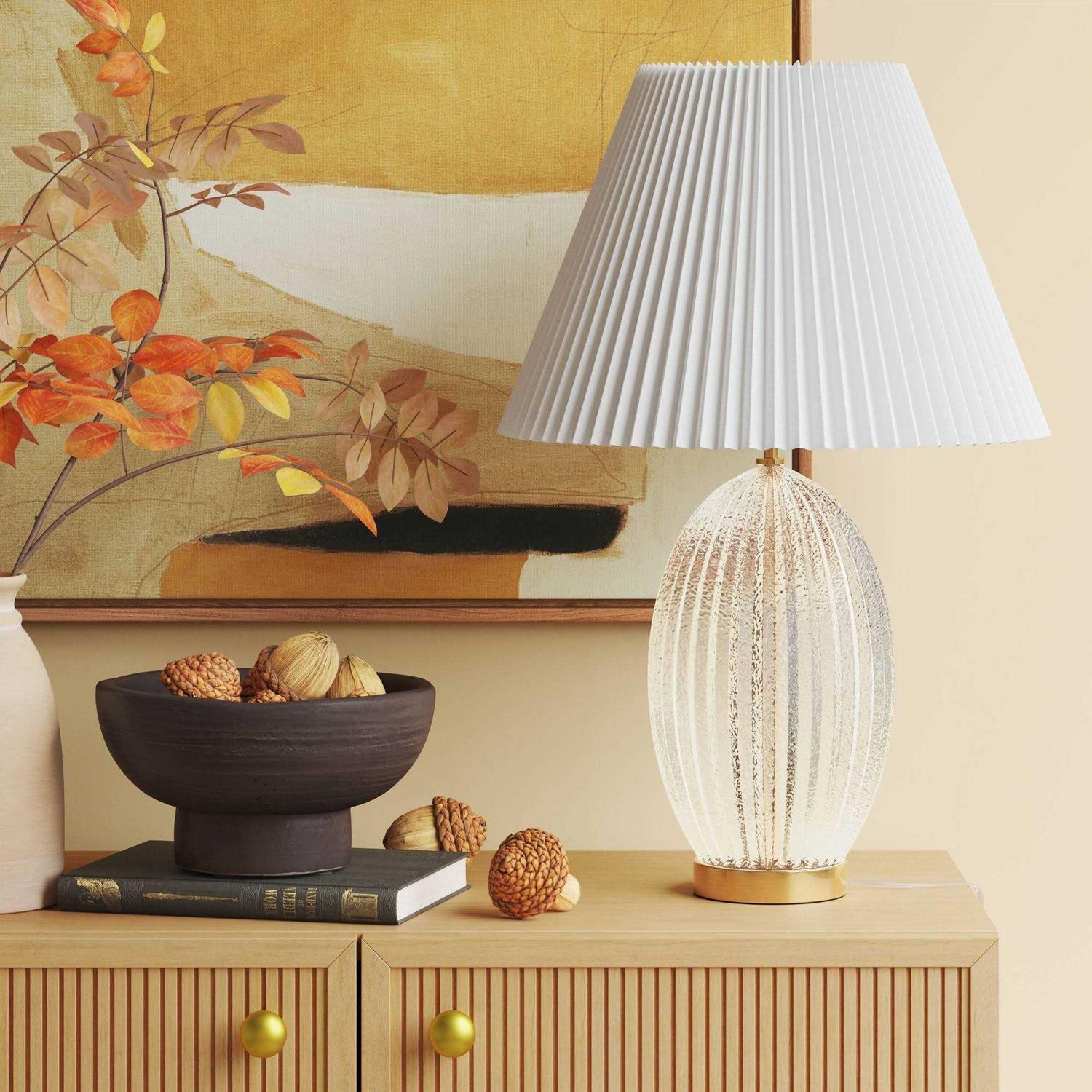 Threshold Pleated Lamp Shade White