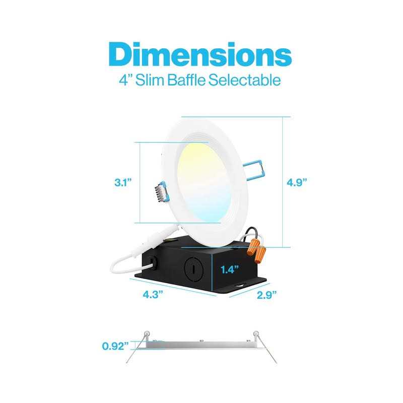 Sunco Lighting 24 Pack 4 Inch LED Recessed Lighting Slim Ceiling Lights
