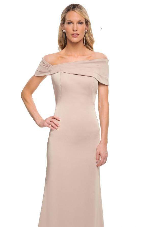 Pleated Off Shoulder Sheath Dress 29537SC