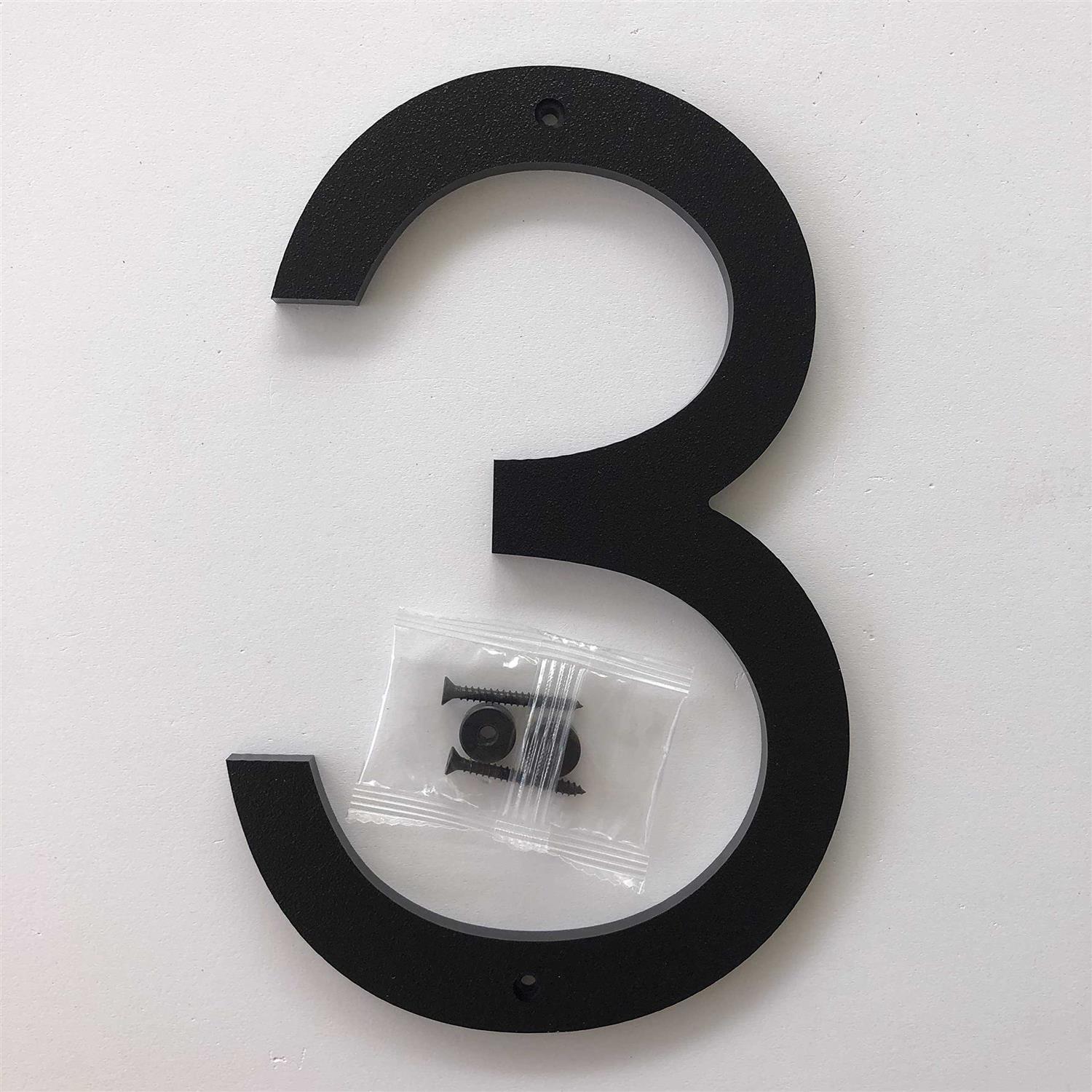8 inch Large Modern House Numbers