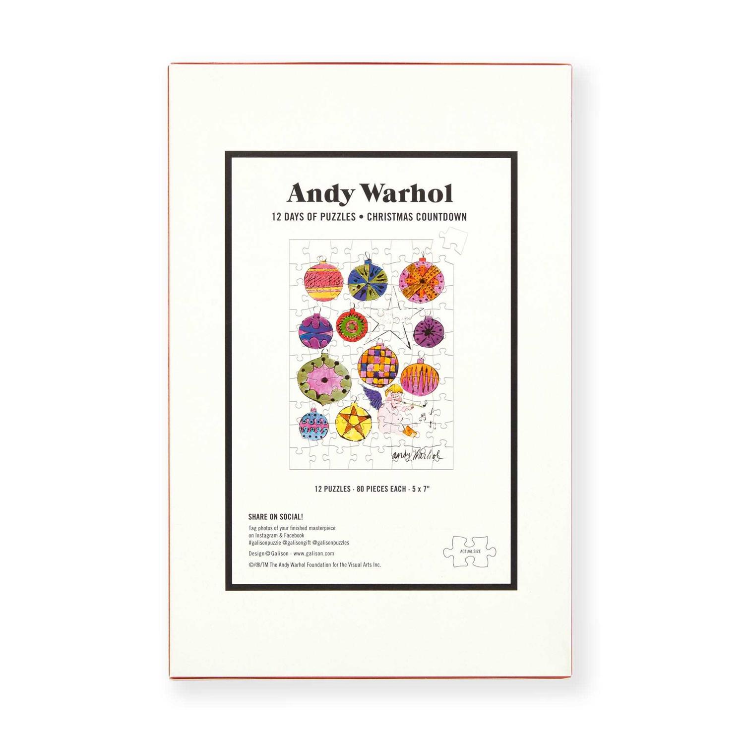 Andy Warhol 12 Days of Puzzles Christmas Countdown